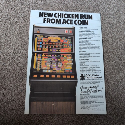 Barcrest chicken run - "chicken, run"